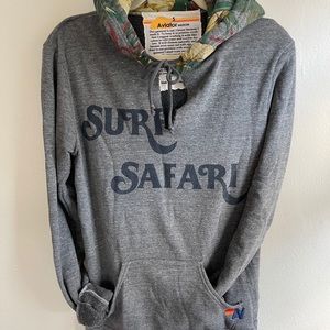 AVIATOR NATION SPLIT NECK HOODIE